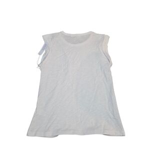 White Sleeveless Tank Top